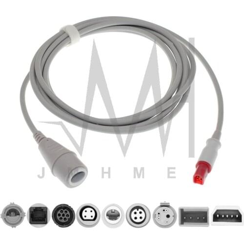 Compatible with 5pin Mindray Datascope Monitor IBP Cable and Philips BD Edward Medex Abbott Smith PVB Utah Pressure Transducers