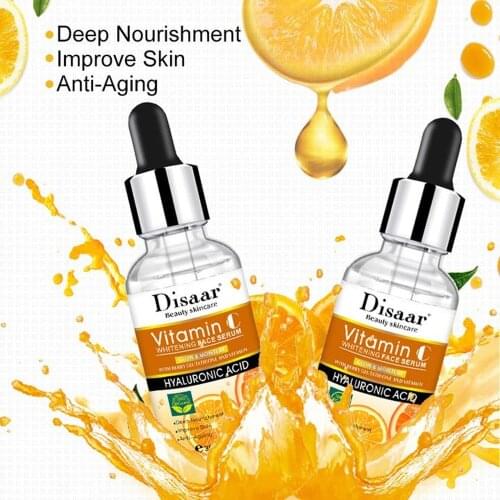 30ml VC Essence Stock Facial Serum Fading Acne Marks Essence Whitening Moisturizing Shrink Pores Brightening Skin Face Serum