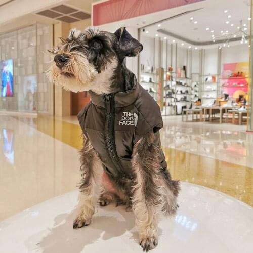 Warm Winter brand Dog Clothes Vest Reversible Dogs Jacket Coat 3 Layer Thick Pet Clothing Waterproof Outfit for Small Large Dogs