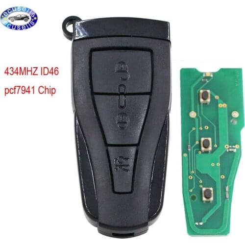 3 Buttons Remote Smart Car Key For MG Morris Garages MG6 MG550 Roewe 550 E550 434MHZ With ID46 PCF7941 Chip
