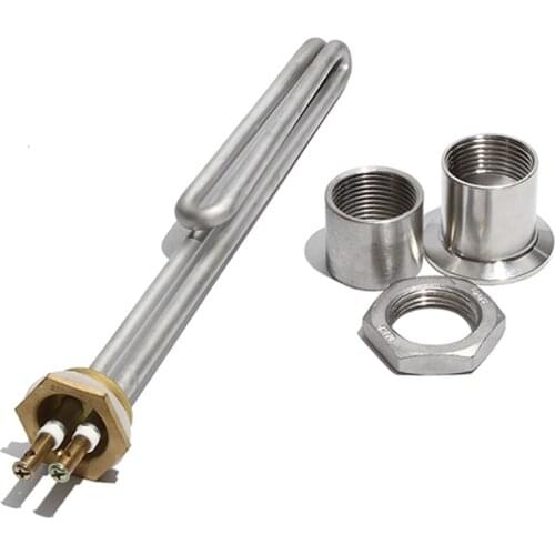 1 Inch/DN25 110V/220V/380V High Temperature Heating Tube with Accessories 1KW/2KW/3KW/4KW Heater Element for Sauna Steem Engine