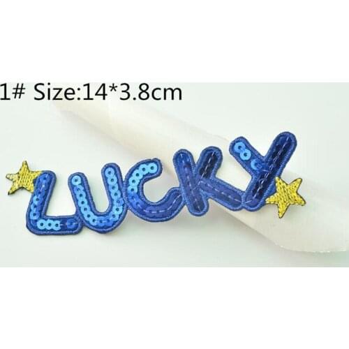 DIY 1Pcs Letter Patch Kids Cartoon Iron On Cute Patches For Clothes Stickers Embroidered Patches Applique