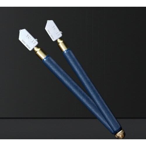 1pcs Glass Cutter Metal Handle Glass Mirror Ceramic Tile Cutting Tools TC-17 for 5~15mm cut Construction Fitment Accessories