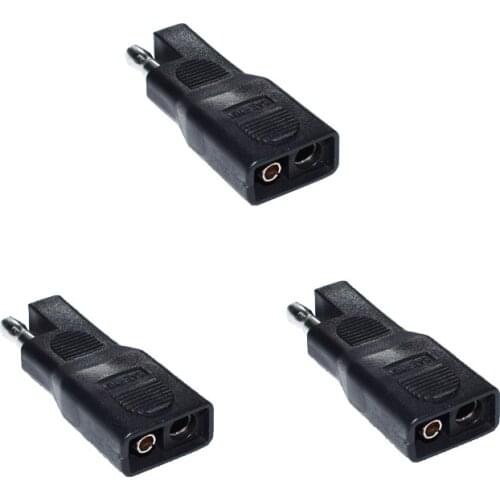 3PCS Sae Polarity Reverse Adapter SAE to SAE Polarity Reverse Quick Disconnect Cable Plug Adapter for Solar Panel Battery