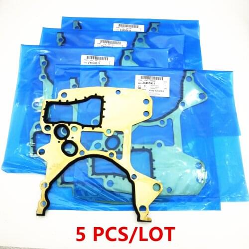 5PCS Original Engine Timing Cover Gasket For Chevolet Cruze Sonic Aveo Pontiac G3 Opel Astra 1.6L/1.8L engine OEM# 24405911