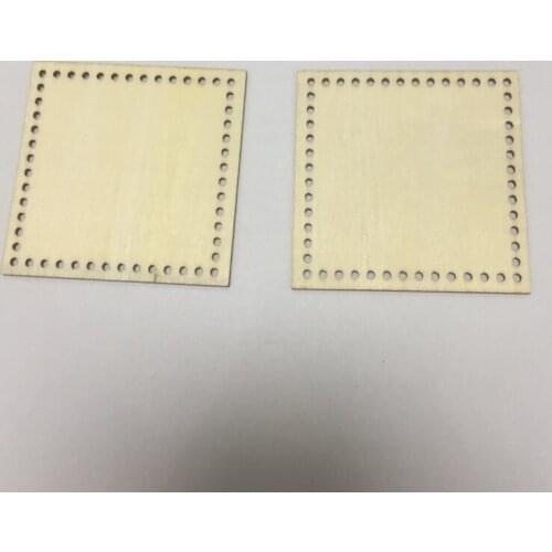 50 pcs unfinished square wood diy blanks thread cross stitch kits embroidery needlework set cross stitch patterns