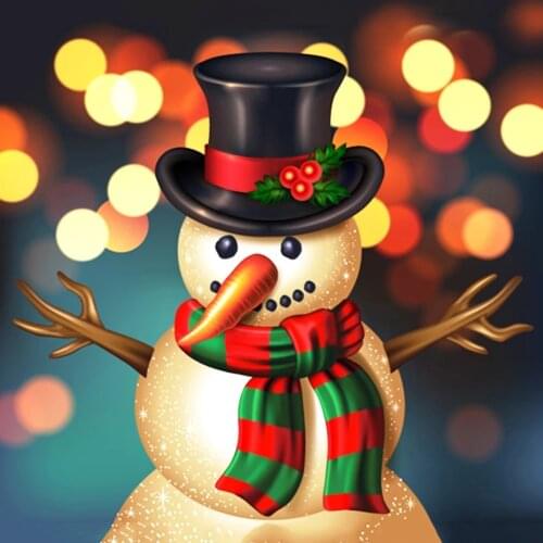 ARMYQZ 5D DIY Diamond Painting Snowman New Product Full Square Round Diamond Embroidered Rhinestone Mosaic Cartoon Christmas Dec