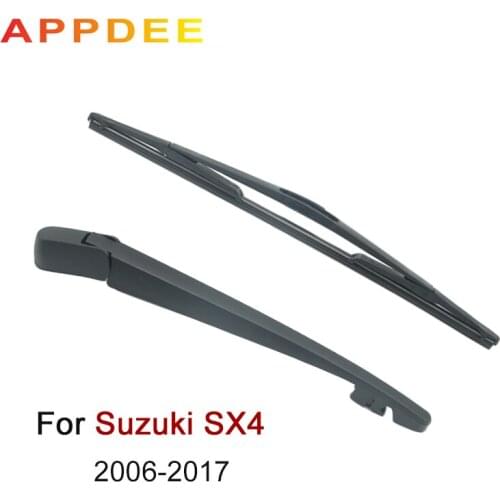 APPDEE Wiper 10" Rear Wiper Blade & Arm Set Kit For Suzuki SX4 2006- 2015 2016 2017 Windshield Windscreen Rear Window