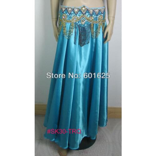HOT SELLING BELLY DANCE SATIN SKIRT ,ACCEPT ANY COLOR AND SIZE