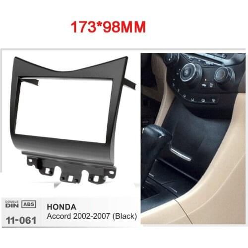 Car Radio Fascia Frame Kit For HONDA Accord 2002-2007 CD Radio Stereo Audio Bezel Facia Panel Trim Dash Double Din Mount Kit