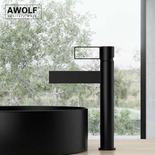 AWOLF Black Bath Faucets