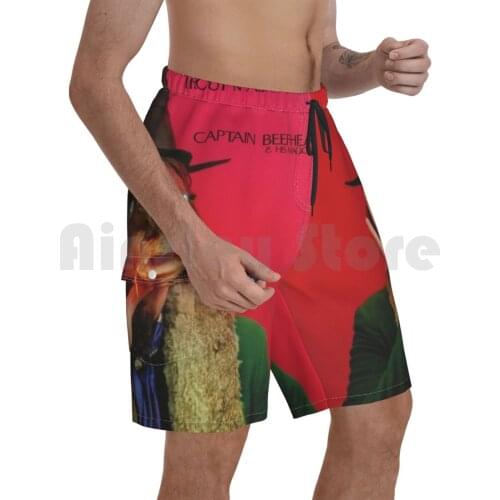 Trout Mask Replica Beach Shorts Men Beach Pants Swimwear Trout Replica Captain Beefheart 4chan Meme Music Abstract