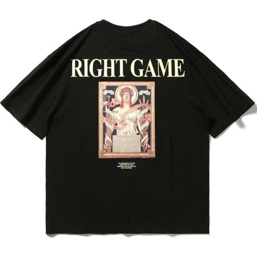 Kanye West Queen Of Egypt Print T Shirt Men Summer Harajuku Loose Tshirts Hip Hop Casual Cotton Male Tops Tees Streetwear