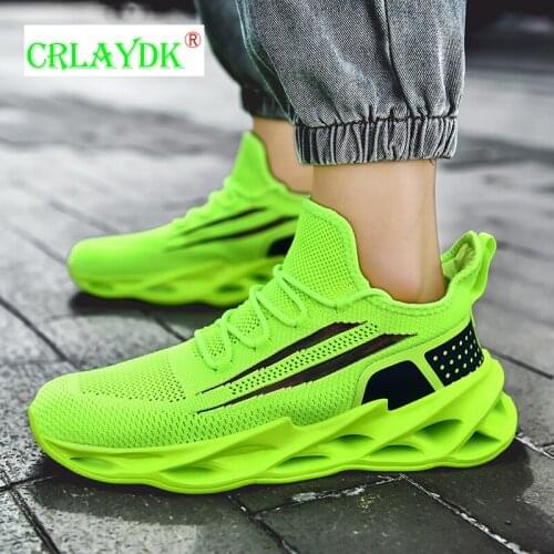 CRLAYDK Summer Men Fashion Sneakers Running Slip On Shoes Casual Sport Tennis Couple Lightweight Blade Boys Sapatos Masculino
