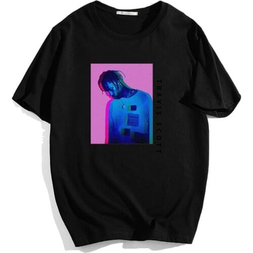 Cool Printed Men Women Travis Scott T Shirt Summer Popular Boys Girls Short Sleeve Tees Tops Casual Cotton Teens Couple T-shirt
