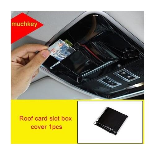 For LR Range Rover Velar chrome Roof card slot box cover 1pc