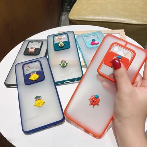 Cartoon Phone Case For Redmi Note 10 Pro 9 Pro Max Mi 10T Lite For Xiaomi Poco X3 Pro Slide Camera Lens Protection Back Cover