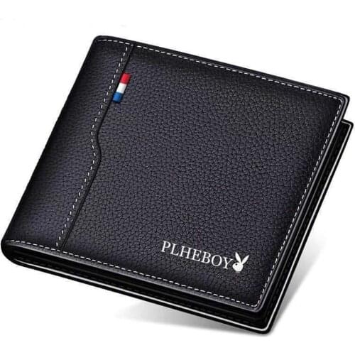 New Style Mens Short Style Trend Horizontal Style Leisure Fashion Wallet Mens Wallet
