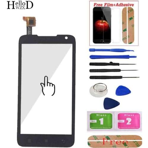 4.5" For Lenovo A526 526 Touch Screen Panel Digitizer Front Glass Lens Sensor Touchscreen Tools Adhesive + Screen Protector Gift