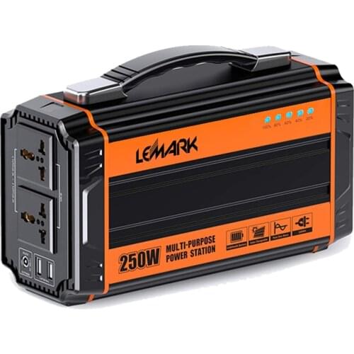 3 Models Charging 65AH 2.8KG 250W AC DC In One Battery Pack Outdoor Home Emergency Backup Solar Powered Portable Generator