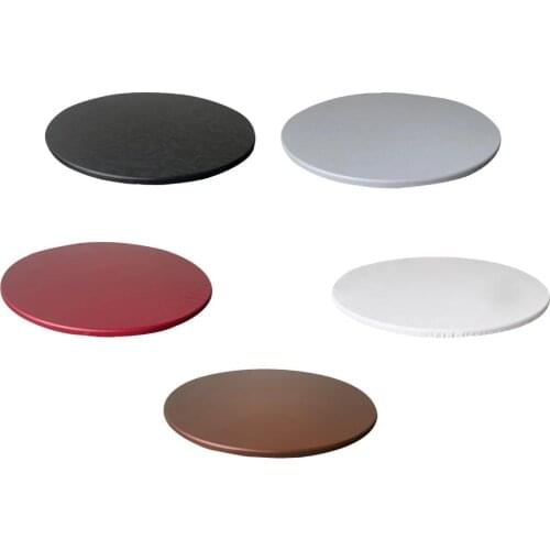 Fitted Dining or Game Table Cover Elastic Edeged Tablecloth Round Solid Color