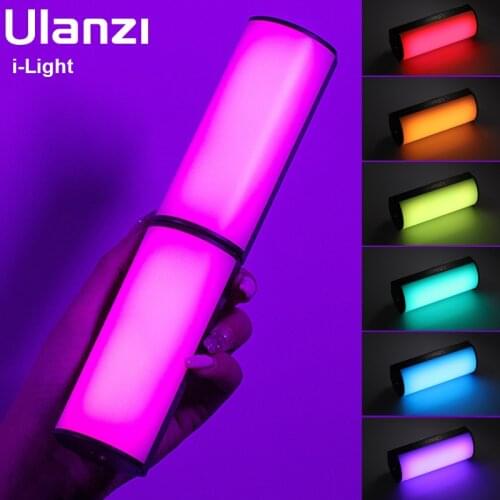 Ulanzi Mini Magnetic LED RGB Stick Light 2500-9000K Handheld Photography Lighting Tube Video Light RGB Ice Light for Video Vlog