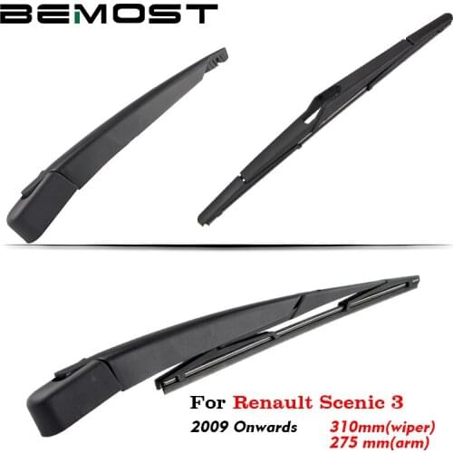 BEMOST Car Rear Windshield Wiper Arm Blades Brushes For Renault Scenic 3 2009 Onwards 310MM Hatchback Windscreen Auto Styling