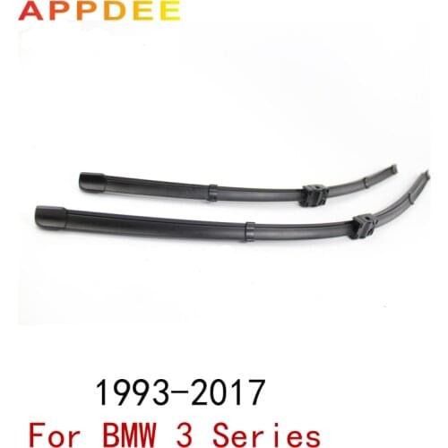 APPDEE Front Wiper Blades For BMW 3 Series E36 E46 E90 E91 E92 E93 F30 F31 F34 1993-2017 Car Windscreen Rubber