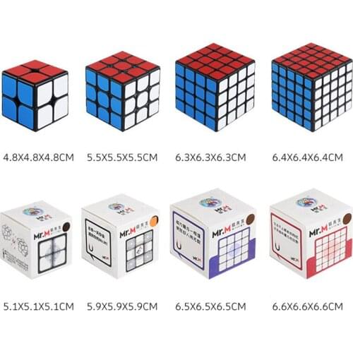 SHENGSHOU Mr.M 2x2x2 3x3x3 4x4x4 5*5*5 Magnetic Magic Cube Speed Puzzle 2x2 3x3 4x4 5x5 Cube Educational Magico Cubo Toys Gifts