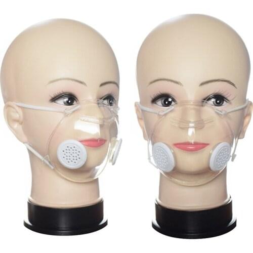 Silicone Reusable Mask With Valve Visible Expression For The Deaf And Hard Of Hearing Lip Visual Shield Splash Home Gadgets New