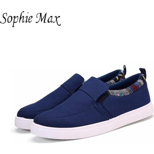 Sophie max daily all-purpose style lazy fellow men sport breathable canvas shoes 870002