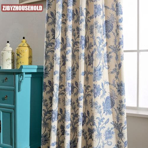 Modern Curtains for Living Dining Room Bedrooms SimpleStyle High-quality Exquisite Polyester Cotton Printing MordenTulle Curtain