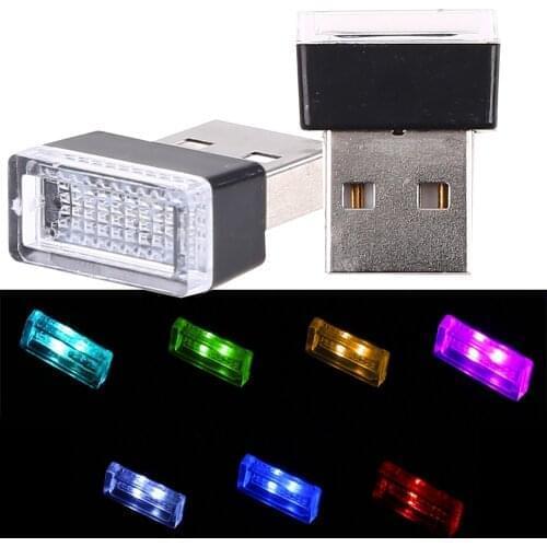 Car Indicator USB LED Lamp Decorative Atmosphere light Auto Interior Ambient Lights