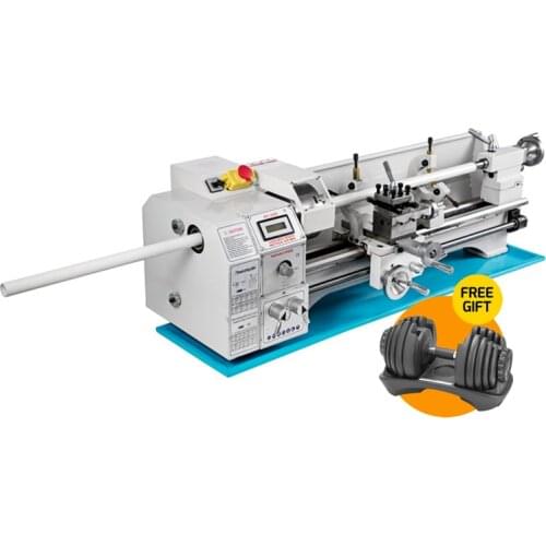 Lathe For Metals 1100W Brushless Motor Metal Lathe/ 38mm Spindle Bore Hole +125mm Chuck Mini Lathe Machine