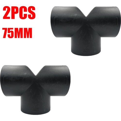 2PCS Air Vent Outlet Car Parking Heater Ducting T - 75MM Piece Elbow Bend Pipe Exhaust Connector For Webasto Eberspaecher Diesel