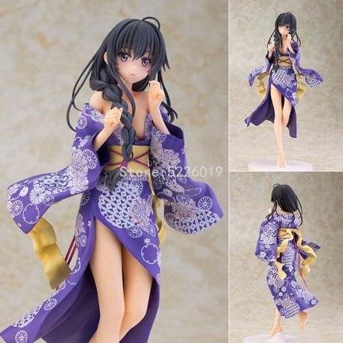 26cm Yukino Yukinoshita Yukata Sexy Anime Figure My Teen Romantic Comedy SNAFU 2 Figure Yui Yuigahama Sexy Action Figure Toys
