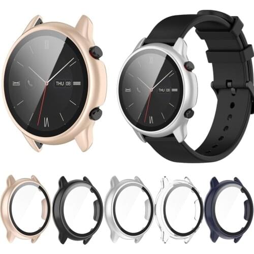 Hard Edge Full Screen Glass Protector Case Shell Frame For Amazfit GTR 2 Sport Watch GTR2 Lte Smartwatch Protective Bumper Cover