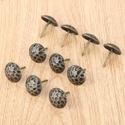 10pcs Upholstery Nails Antique Bronze Furniture Nails Tacks Stud Pushpin Hardware 19*20mm
