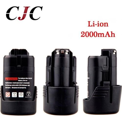 3PCS New 10.8V Li-ion 2000mAh Replacement Power Tool Rechargeable Battery for Bosch BAT411 2 607 336 014 PS40-2 PS20-2 PS10-2