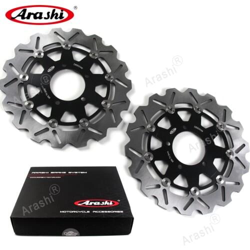 Arashi 1Pair For KAWASAKI ER6N ER6F 650 2006 - 2015 CNC Front Brake Disc Rotors ER-6F ER-6N 2007 2008 2009 2010 2011 2012 2013