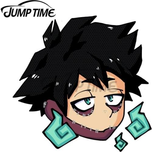 JumpTime 13 x 10.5cm For Chibi Dabi Car Sticker VAN Personality Laptop Decal Camper Silhouette Windows Auto JDM Assessoires