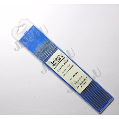 Free shipping WC20 2% Ceriated Tig Tungsten Electrode Grey Head 2.0*150mm 2/25" 100PCS