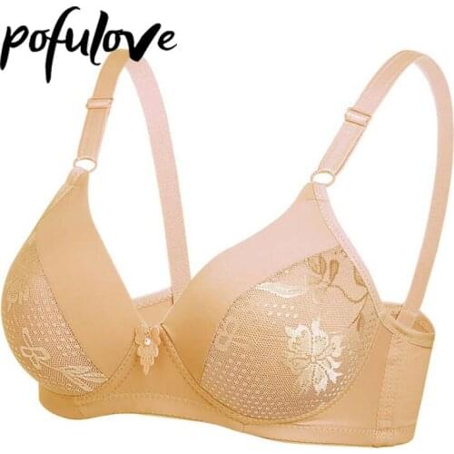 Push Up Bra for Women Plus Size Bras Wireless Seamless Underwear Bralette Thin Gathered Soft Brassiere Femme Cotton Lingerie
