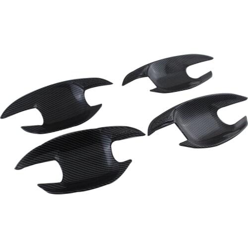 For Toyota Prius xw30 2009 2010 2012 2015 of door handle bowl cover Carbon Accessories Stickers Car Styling 4pcs