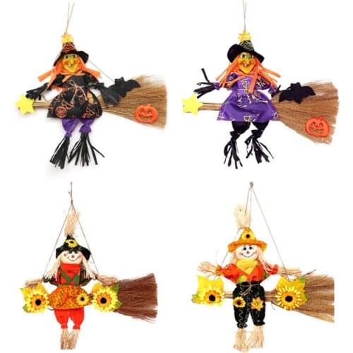 Halloween Decoration Hanging Horror Witch Doll Pendant Ornaments for Party Garden Holiday Lawn Patio Decor