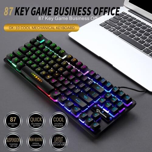 Gaming Mechanical Keyboard Glowing Game Keyboards For Windows iOS Android Desktop Manipulator Keycaps For Computer Laptop
