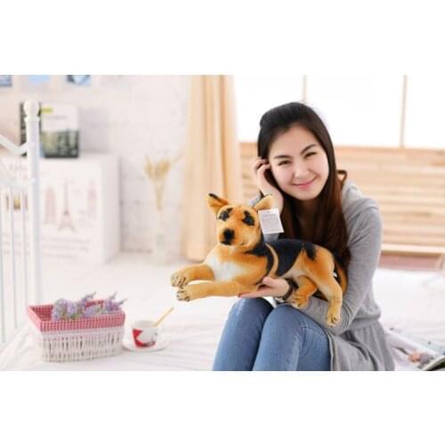 Simulation animal 55cm shepherd dog plush toy doll christmas gift b0412