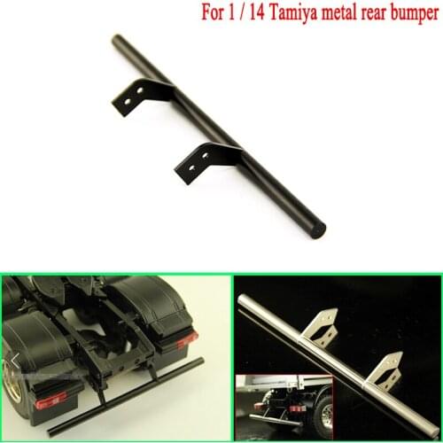 Metal Rear Bumper Bar for 1/14 Tamiya RC Truck Car SCANIA R730 R470 R620 VOLVO FH16 ACTROS 3363 1851 AROCS MAN TGX Diy Parts