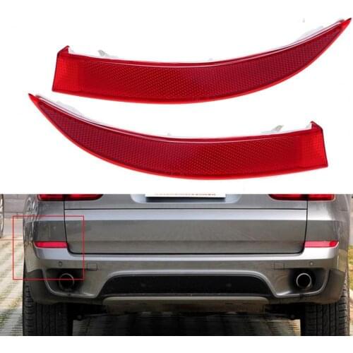 Modified Parts ABS Left/Right Rear Bumper Red False Light Reflector Lens 63147240998 63147240997 for BMW E70 2011-2013