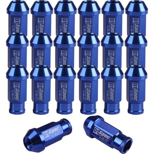 Professional Hardware Fasteners 20pcs D1 Spec Nut Bolt Sets JDM Racing Wheel Lug Nuts Screw M12X1.5 for Honda Ford Toyota AA